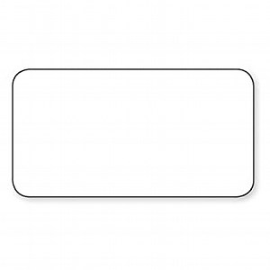 DayMark Safety Systems DissolveMark IT111064 Blank Dissolvable Laser Labels, 1" x 2-5/8", White, 25 Sheets of 30 Labels