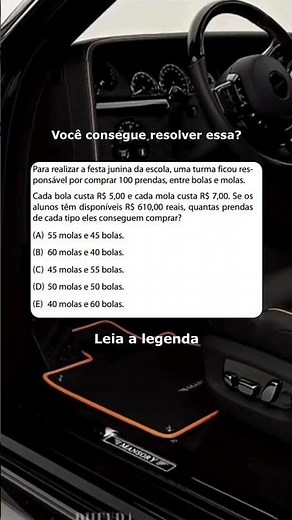 Você Sabe Fazer? | Questão de Matemática Resolvida Passo a Passo