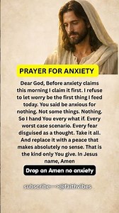 Morning Prayer for Anxiety #faith #jesus #prayer #peace