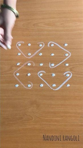 5*5 dots rangoli #youtubeshorts #rangoli #kolangal #muggulu #rangolidesigns #padikolam