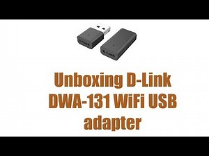 D-Link DWA-131 WiFi USB adapter unboxing and installation