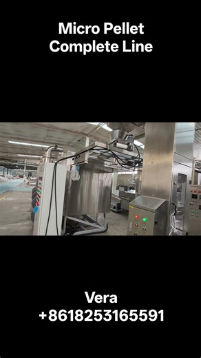 Amazing Show Complete Line Factory Trials Micro Pellet Extrusion Production Line Before Shipping