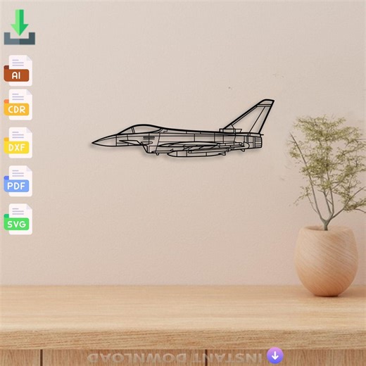 Eurofighter Typhoon Aircraft Vector File – Metal Wall Art Cutout (instant Download) - Etsy UK