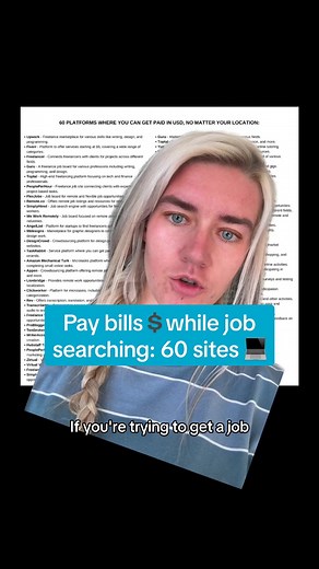 Job hunting? Here’s 60 sites you can use to do part-time work monetizing any skill you have! Then you can pay bills while you look for a full-time role‼️ #jobsearch #jobhunting #jobseekers #jobboard #jobshiring #parttimejob #jobinterview #unemployed #jobmarket #remotejobs #jobs2024 #greenscreen #helpful