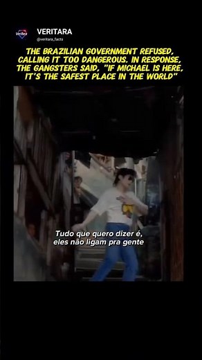 Michael Jackson in Brazil #michaeljackson #theydontreallycareaboutus #ganster