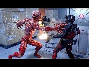 Licker vs Elite Guards - Resident Evil Requiem NPC Battles