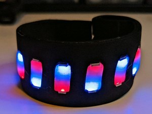 Color Mixing QT Py Cuff Bracelet #WearableWednesday