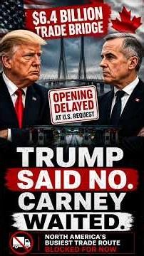 Trump Said NO to Canada's $6.4B Bridge… But Carney Didn't Back Down 🇨🇦🇺🇸