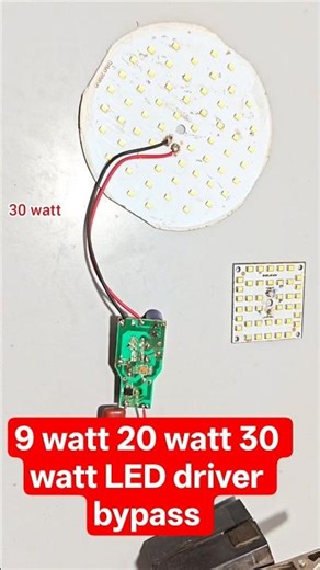 💡9W 20W & 30W LED Driver Bypass Easy #shorts