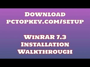 How To Download and Install WinRAR 7.3 Manual