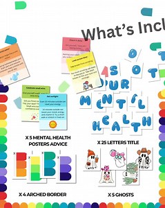 Mental Health Bulletin Board | Don’t Ghost Your Mental Health SEL Posters for Kids & Teens | Digital Printable Classroom Decor for Teachers - Etsy