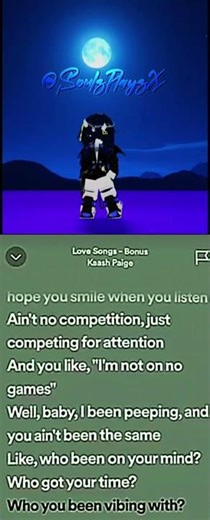 Love songs by Kaash Paige-Cover #Music #singing #roblox