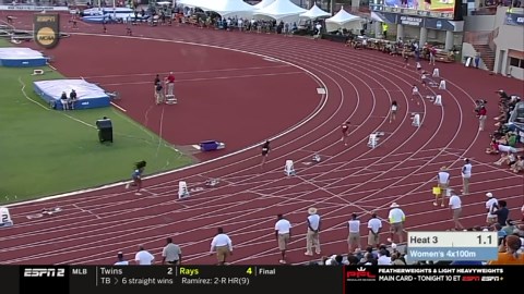 Women's 4x100m relay semifinals - 2023 NCAA outdoor track and field championships (Heat 3)