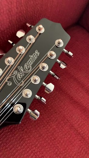 Its a Takamine GD30CE-12 black. Imma change the strings cause they suck when they are octave #takamine #gseries