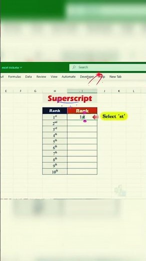 how to use superscript in Microsoft office Excel #excel #spreadsheetmagic #microsoftoffice
