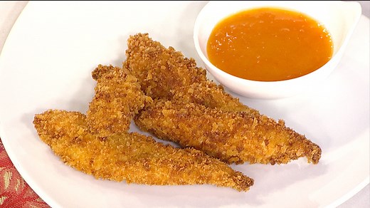 Easy chicken fingers recipe to fuel your kids for school