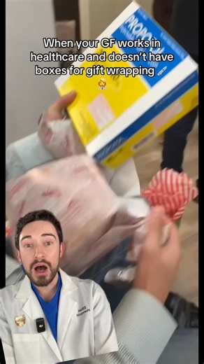 Dr. Ethan Melillo | Pharmacist on Instagram: "Have empty medication boxes lying around? Well if you need have gifts to wrap and they need a box, I guess this is one way to reuse them. #healthcare #pharmacy #nurse #hospital"