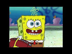 Spongebob selling chocolate