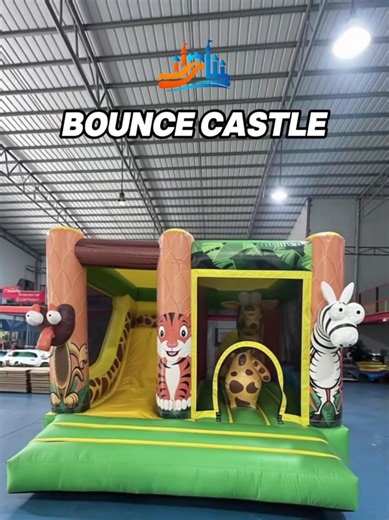 Giant Animal Paradise Inflatable Bounce House