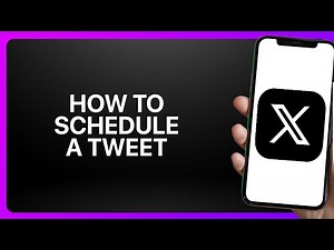 How To Schedule A Tweet In X App (Twitter) ! Tutorial