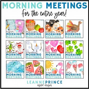 Morning Meeting Slides for the Entire Year