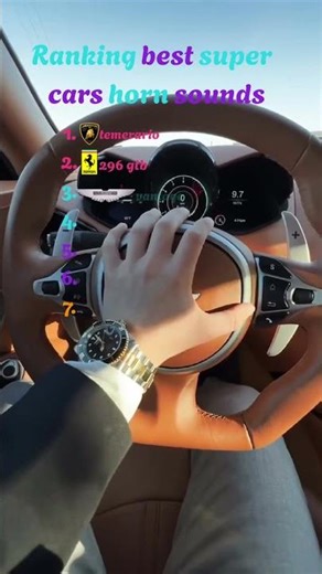 Ranking best supercars horn sounds#art#luxury#viral#shorts#youtubeshorts