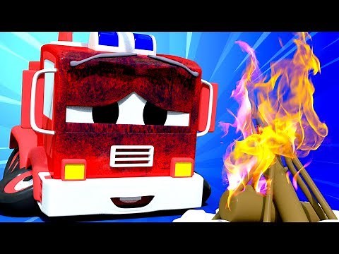 Tom the Tow Truck - Baby Frank the Firetruck's wheels melted! - Car City ! Trucks Cartoon for kids