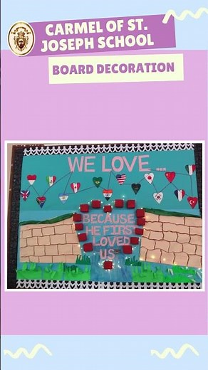 🎨 School Board Decoration Ideas | Creative Board Decoration ✨ #Shorts