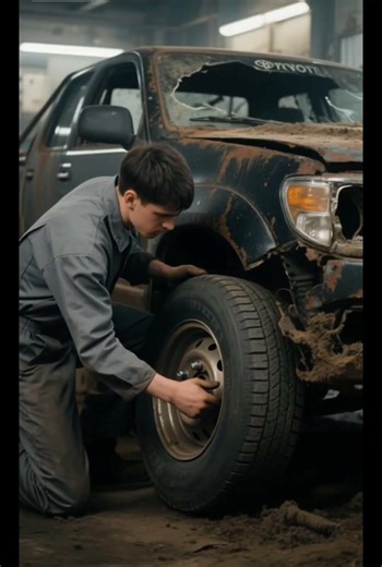 Rusty Hilux ➜ Brand New in 2 Minutes! 😍🔥 #carrestoration #vintagecar #beforeandafter #classiccar