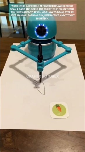 Meet your new art teacher! Smart drawing robot for kids. #ytshorts