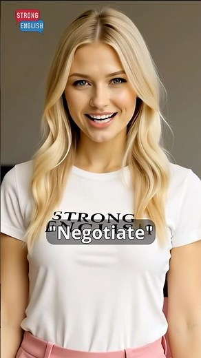 Negotiate Meaning and Example | Boost Your Professional English #advancedenglish #spokenenglish