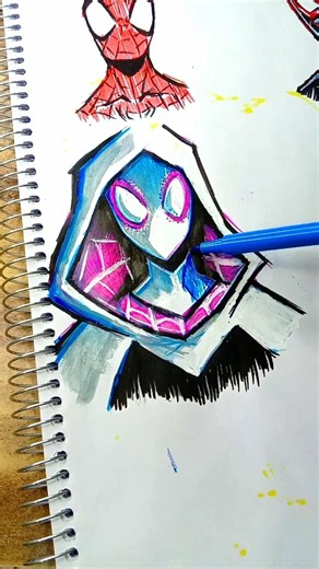 Spider-Gwen (Gwen Stacy) drawing #spidergwen #gwenstacy #drawing #art