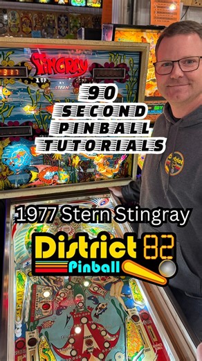 90 Second Gameplay Tutorial for 1977 Stern Stingray Pinball Machine! If you’re liking these tutorials please share them! 𝐃𝐢𝐬𝐭𝐫𝐢𝐜𝐭 𝟖𝟐 𝐏𝐢𝐧𝐛𝐚𝐥𝐥 𝐀𝐫𝐜𝐚𝐝𝐞 𝐡𝐚𝐬 𝐨𝐯𝐞𝐫 𝟏𝟎𝟎 𝐏𝐢𝐧𝐛𝐚𝐥𝐥 𝐌𝐚𝐜𝐡𝐢𝐧𝐞𝐬 𝐚𝐥𝐥 𝐬𝐞𝐭 𝐨𝐧 𝐅𝐫𝐞𝐞 𝐏𝐥𝐚𝐲! Pay one low admission price and play as much as you want for an hour or all day. District 82 is located in De Pere, WI. Only 15 minutes from Lambeau Field. Current Full Game List Here: https://district82.com/game-list/ #arcade, #greenba