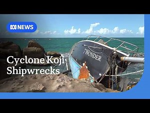 Damaged boats still litter Whitsunday coast after Tropical Cyclone Koji | ABC NEWS