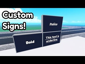 Custom signs in Build Island