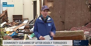 6.2K views · 172 reactions | 21 people are now confirmed dead in Mississippi after Friday night's tornado outbreak. Jen Carfagno is LIVE in Rolling Fork this morning: | The Weather Channel | Facebook