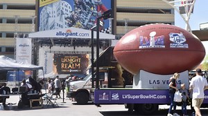 Vegas Super Ball makes appearance at Golden Knights playoff game