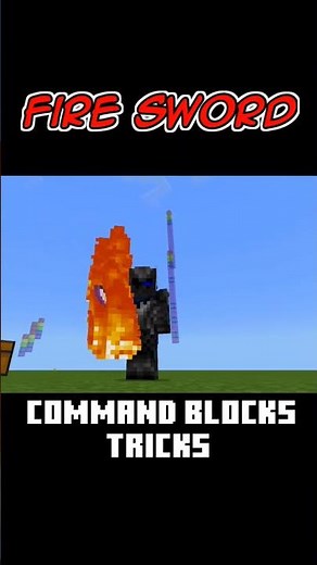 Minecraft Fire Sword | Command Blocks Tricks