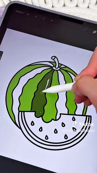 Relaxing ASMR Coloring Pages for Watermelon Lovers