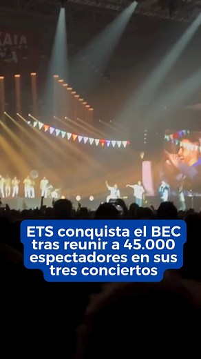 🎶“El comienzo de algo más grande”. Coincidiendo con el tercer y último concierto en el Bizkaia Arena del BEC, en el que En Tol Sarmiento (ETS) logró reunir a 45.000 personas en directo y a decenas de miles más a través de su transmisión en directo a través de varios medios de EiTB, los alaveses ya están pensando en el concierto que ofrecerán en Madrid en 2026 tras un merecido descanso. | Deia