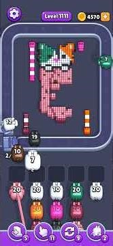 Pixel Flow - Level 1111 Hard | Hat #pixelflow #games #pixelextended #gaming #gameplay #puzzle