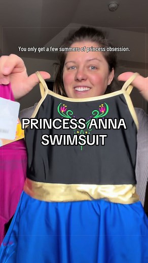 Anna-Inspired Princess Swimsuit for Kids