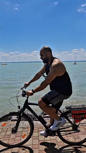 Day 91: Cycling around Lake Balaton (45KM) 🚴‍♂️🌊​