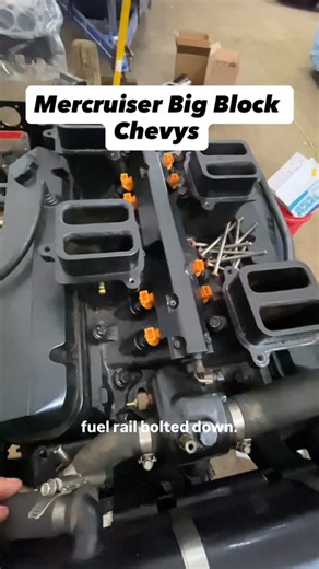 Boat Revival By Ben on Instagram: "Turning my 1985 Formula 302 SR1 PCM big blocks into Mercruiser 7.4L MPI Magnum big blocks! Should make between 380 to 400 HP all said and done! #engine #build #speed #boat #bbc"