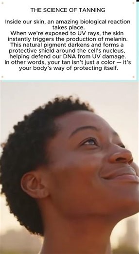 The Real Science Behind Your Tan#TanningScience #Melanin #SkinFacts #ScienceShorts