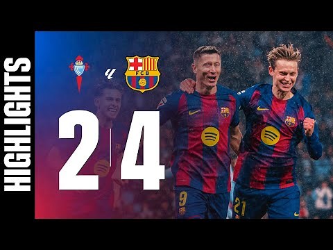 CELTA VIGO 2 vs 4 FC BARCELONA | LALIGA 2025/26 MD12 🔵🔴