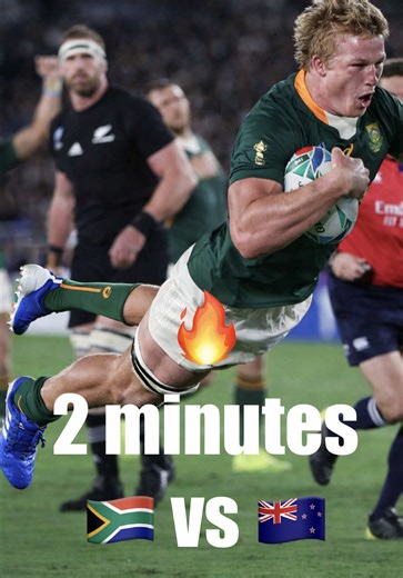 Awesome 2 minutes of rugby into a try by Pieter Steph Du Toit 🔥🇳🇿🇿🇦 #southafrica #rugby #gameplay #highlights #edit