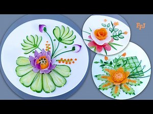 3 Creative Arts in Vegetable Decoration as Beautiful Food Garnishing Ideas