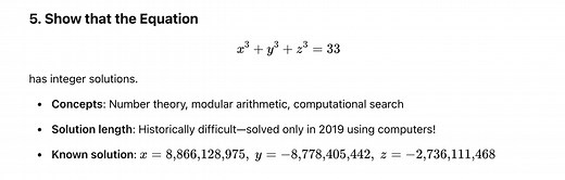 5. Show that the Equationx3 y3 z3=33has integer solutions.- ... | Filo