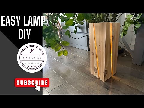DIY EASY LAMP | Home decor lamp | Making A wood lamp | Cedar Lamp|